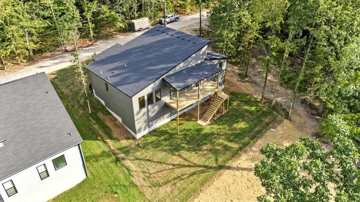 Aerial drone photo of neighborhood